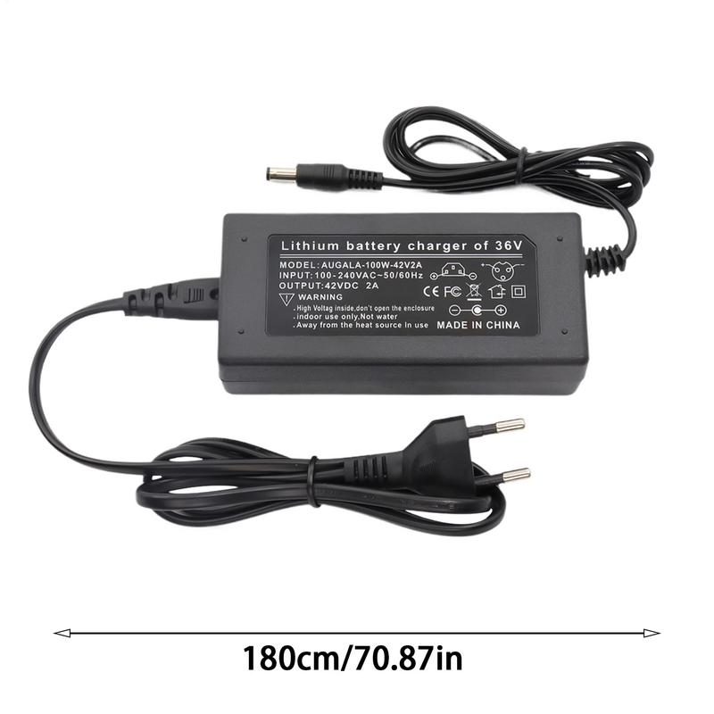 Зарядное устройство для велосипеда 42V2A Электрическое зарядное устройство Запасное оборудование для зарядки транспортных средств Энергосберегающее устройство для обслуживания Электровелосипедов