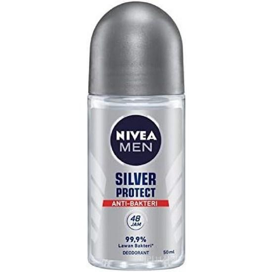 Nivea Дезодорант для мужчин шариковый Silver Protect 50мл 3шт