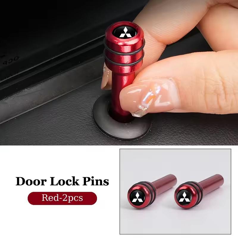 2/4pcs Aluminum Alloy Car Door Lock Pin Styling for Mitsubishi Mirage Lancer 9 10 ASX L200 Colt Pajero Outlander Eclipse UG2