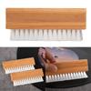 Anti Static Soft Velvet Vinyl Record Cleaner Brush With Beechwood Handle for Audiophiles