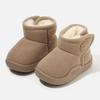 BicoBico Snow Cotton Снежные ботинки для малышей и уличная обувь на липучке SC015YE18 Детские ботинки, для девочек, теплые, мягкие, нескользящие, легкие, застежка,