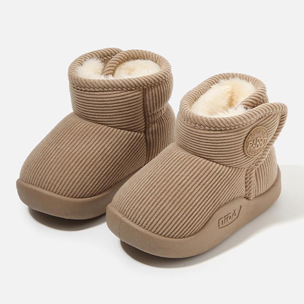 BicoBico Snow Cotton Снежные ботинки для малышей и уличная обувь на липучке SC015YE18 Детские ботинки, для девочек, теплые, мягкие, нескользящие, легкие, застежка,