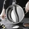 Chinese Hot Pot 304 Stainless Steel Induction Cooker Gas Stove Compatibl Kitchen Cookware Soup Cooking Pot Twin Divided