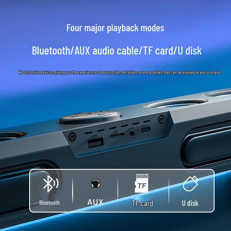 Компьютерный динамик Soaiy SH18 Mirror Bar с AI-часами