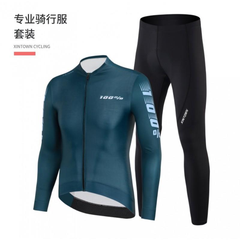 Mens Womens Cycling Jersey Long Sleeve Quick-Dry Performance Bike Shirt Road