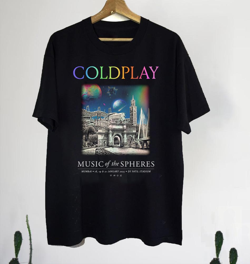 Coldplay Music Of The Spheres 2025 Унисекс Хлопок AD514 Унисекс Футболка