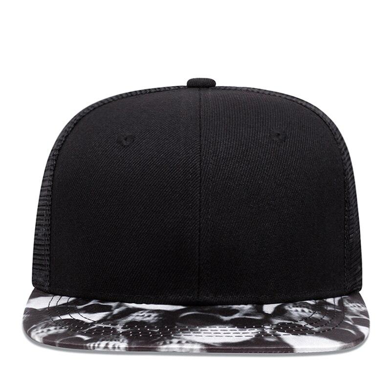 Новая летняя хип-хоп бейсболка с черепом для мужчин, сетчатая рыболовная снэпбэк шляпа, дышащая тракерская шляпа для женщин, кепки регулируемые