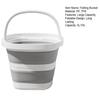 Folding Bucket with Handle Large Capacity Strong Load-bearing Outdoor Fishing Bucket Portable Compact Collapsible Bucket