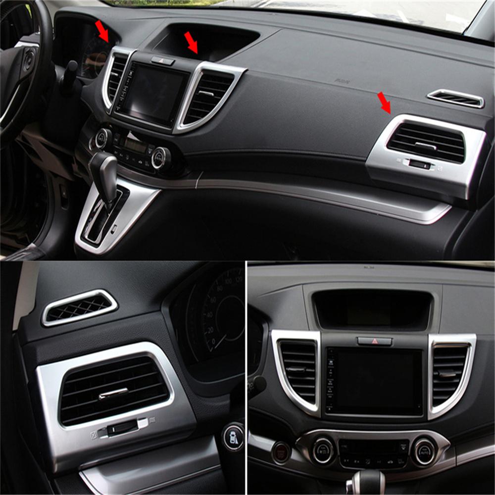 4Pcs Car ABS Chrome Air Outlet Trim Cover For Honda CRV/CR-V 2012-2016