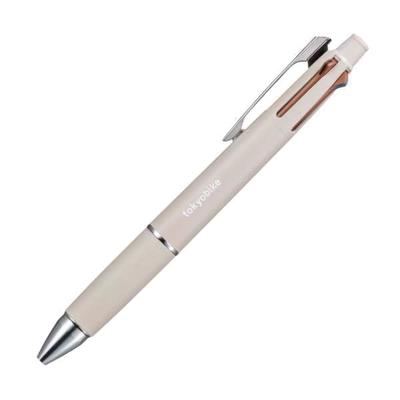 Шариковая ручка Mitsubishi Pencil и Jetstream tokyobike×JETSTREAM [механическая и 4-цветная ручка, черная, красная, синяя, зеленая] 0,5 [слоновая кость]