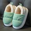 Детские зимние водонепроницаемые хлопковые тапочки, модные тапочки для малышей, мальчиков и девочек, нескользящая пятка, теплая плюшевая высокая домашняя обувь