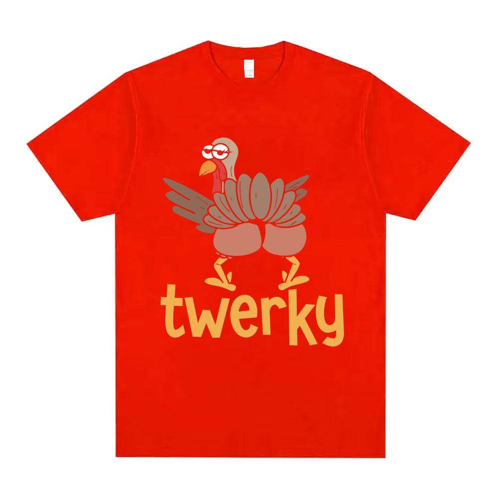 Twerky Turkey Butt Funny Meme T Shirt Unisex Unisex Fashion Casual Harajuku Short Sleeve T Shirts Unisexs 100 Cotton Oversized Tshirt