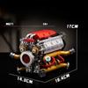 Набор для сборки модели двигателя V8 своими руками | Металлоподобная отделка | Рабочий шестеренчатый привод | Образовательная игрушка STEM | Настольный декор Подарок