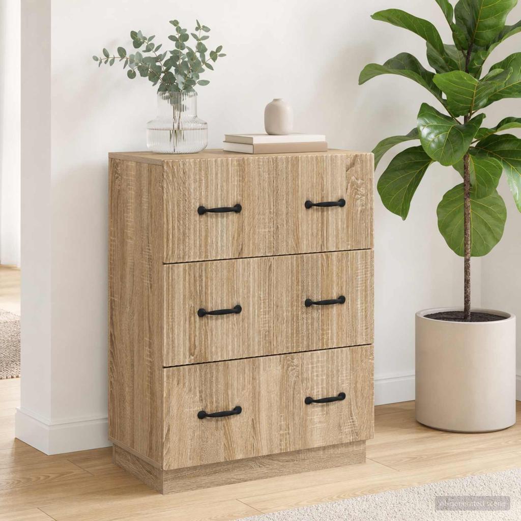 Drawer Cabinet Sonoma Oak 66 x 34.5 x 87 cm Particleboard