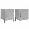 Maison Exclusive - Tables de chevet 2 pcs gris béton 40x40x50 cm bois d’ingénierie