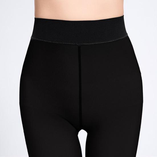 Женские зимние колготки с эластичной плюшевой подкладкой, однотонные, со средней талией, сохраняющие тепло, короткая юбка, платье, подходящие к низу, леггинсы, женские колготки