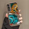 Чехол для телефона с рисунком Дракон Карикатура Обложка Для HONOR 600 400 90 LITE 300 200 70 50 20 10I 9X 8X PRO DIY Чехол Оболочка Funda Capa