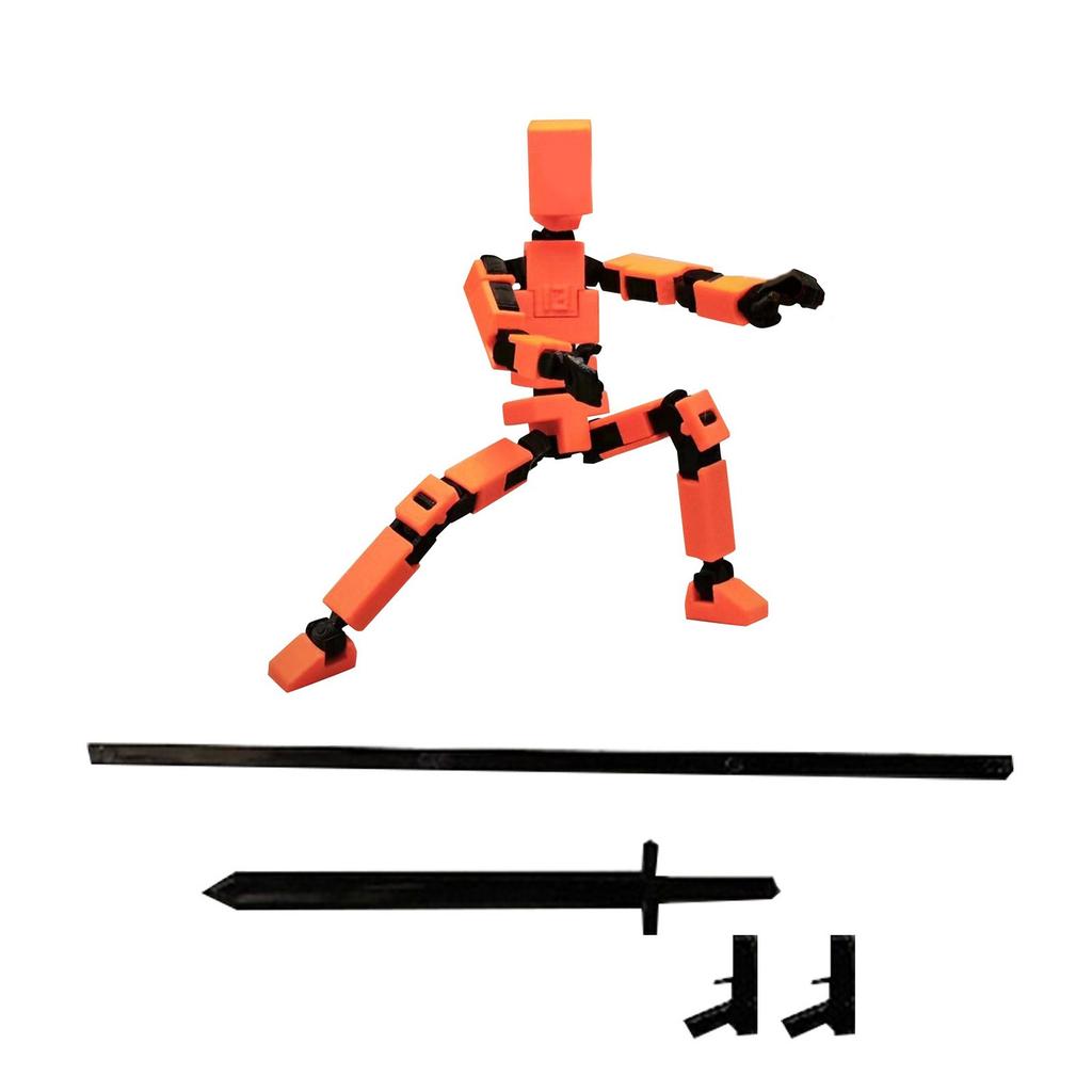 Многосуставная человеческая кукла с 3D-печатью, полностью подвижная декомпрессионная игрушка в механическом стиле