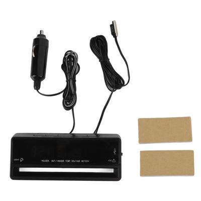 Автомобильный цифровой термометр многофункциональный электронный регулируемый двухцветный монитор-измеритель напряжения