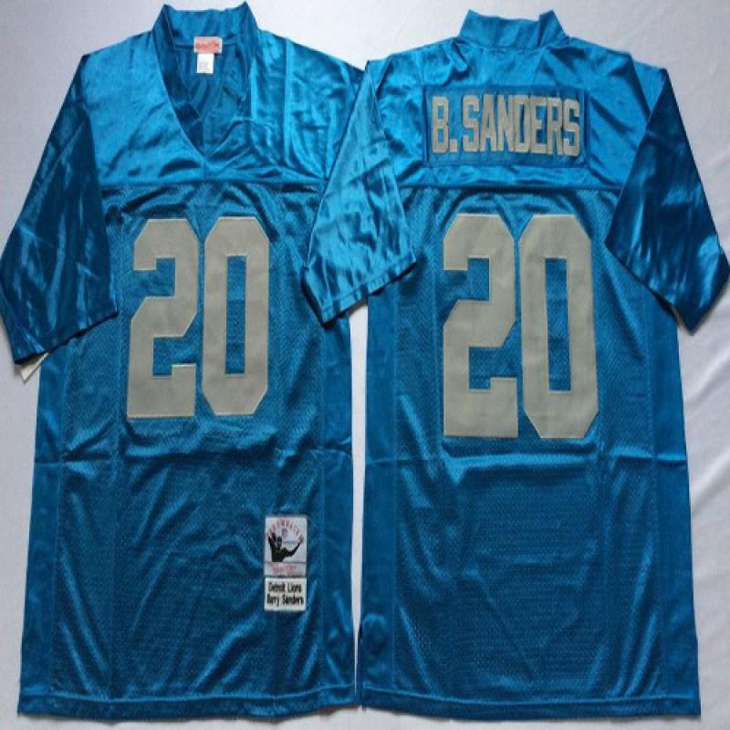 Retro Vintage Lions Team 20 American Football Jersey Embroidered Sportswear Unisex Cotton Blend Limited Edition