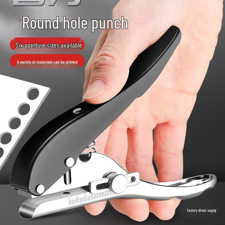 Heavy Duty PVC Manual Round Hole Puncher for Thick Paper and Binders