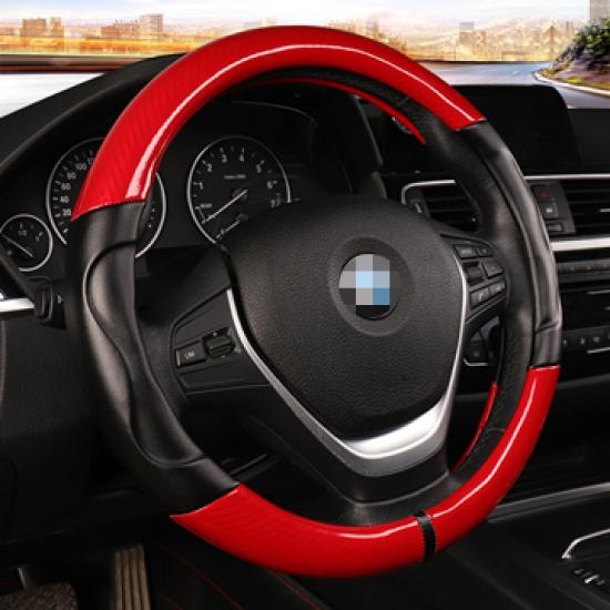 Чехол на руль спортивного автомобиля из углеродного волокна для BMW X5 BMW E53, мягкая кожа из микроволокна, 3D дизайн, нескользящий, высокий