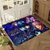 Jujutsu-Kaisens Anime Floor Mat Soft Thickened Absorbent Non-Slip Bedroom Living Room Door Mat Home Decor Flannel Rugs