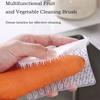 Kitchen Cleaning Tools Silicone Dish Scrubber Crevice Brush Household Fruit and Vegetable Clean Brush Cleaning Accessories