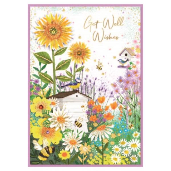 Simon Elvin Get Well Greetings Card (Pack of 6)