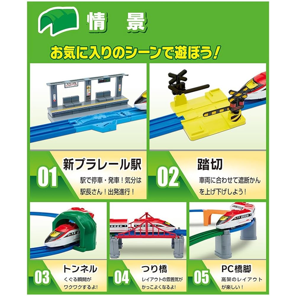 Takara Tomy Plarail Best Selection Набор поездов Игрушка для детей от 3 лет с соединяемыми рельсами