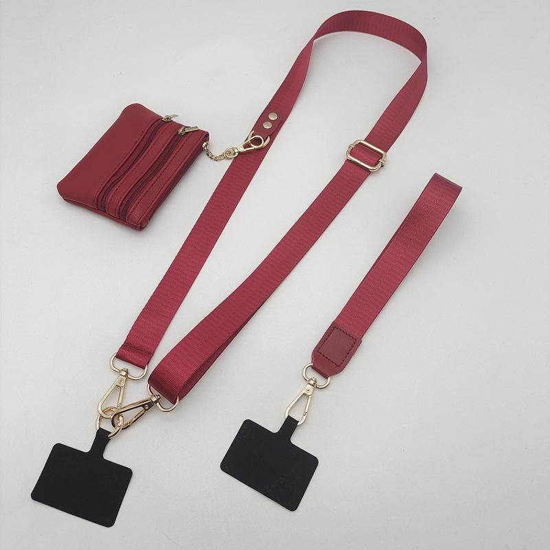 New Creative Mobile Phone Lanyard Strap Nylon for Hanging Small Bags Color Crossbody Hand Strap Universal Bag Diagonal Strap