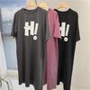 2024 Women's Cute Long Short-Sleeve Summer Dress Slim Loose T-Shirt