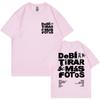 Футболка с изображением рэпера Bad Bunny 'Debi Tirar Mas Fotos' DTMF World Tour для мужчин и женщин, модная хип-хоп футболка, оверсайз хлопковые футболки