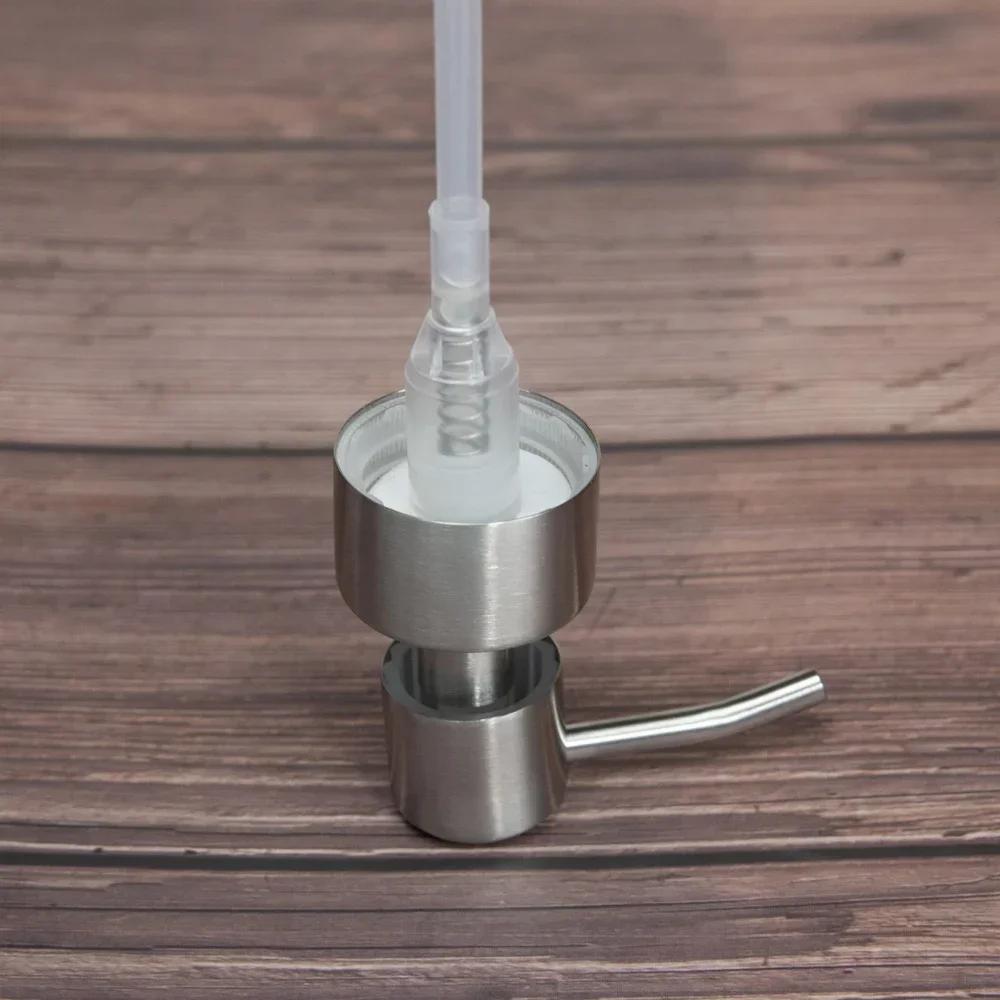 2 шт., дозатор жидкого мыла для кухни, насосы с ручкой, головка насоса из нержавеющей стали для ручного дозатора