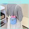 Children Cute Butterfly Knot Pu Water Bucket Bag For Daily Casual Use