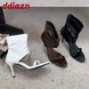 Fashion Fashion Open Toe Women Thin Heels Ankle Sandals Boots Shoes With Zippers Female Heeled Modern Sandals Booties Shoes For Ladies