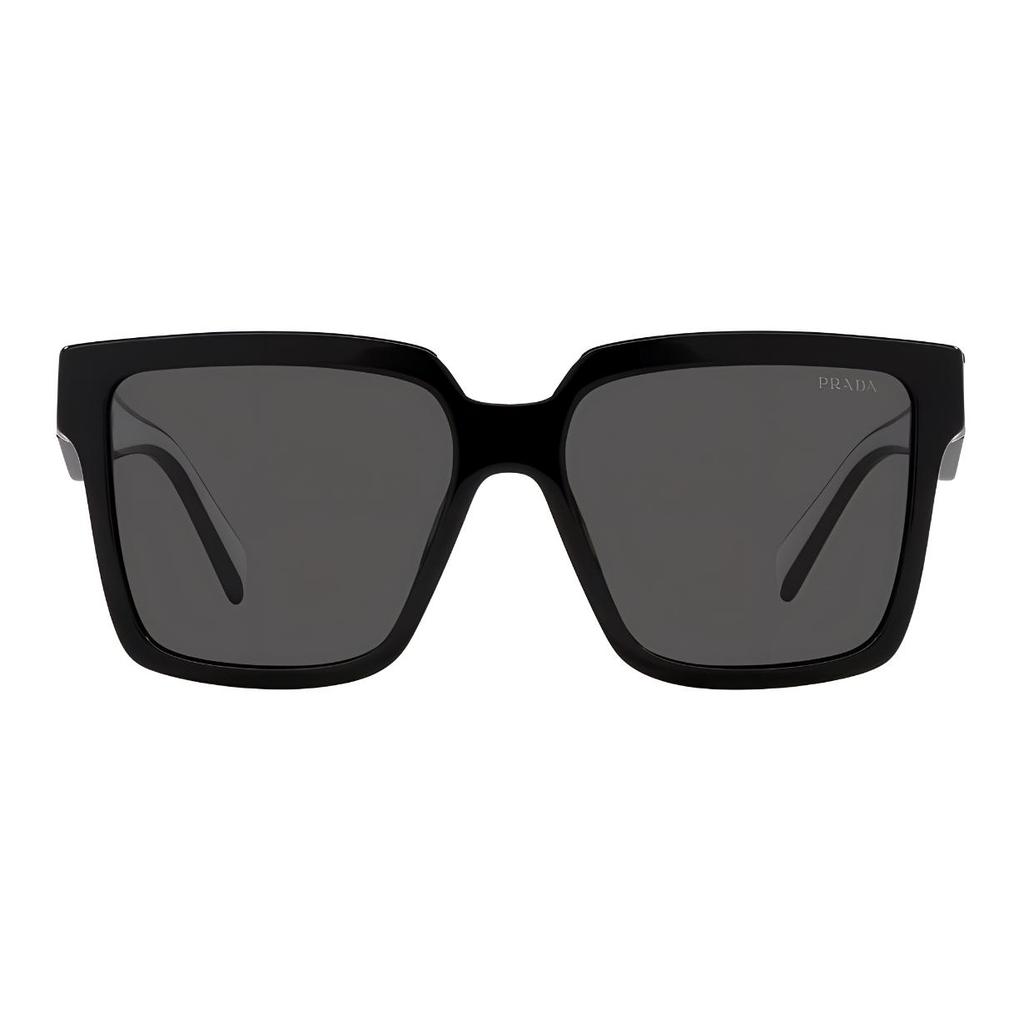 Prada Logo Detail Acetate Square Sunglasses Unisex sunglasses Black 0PR-24ZS1AB5S01AB5S0