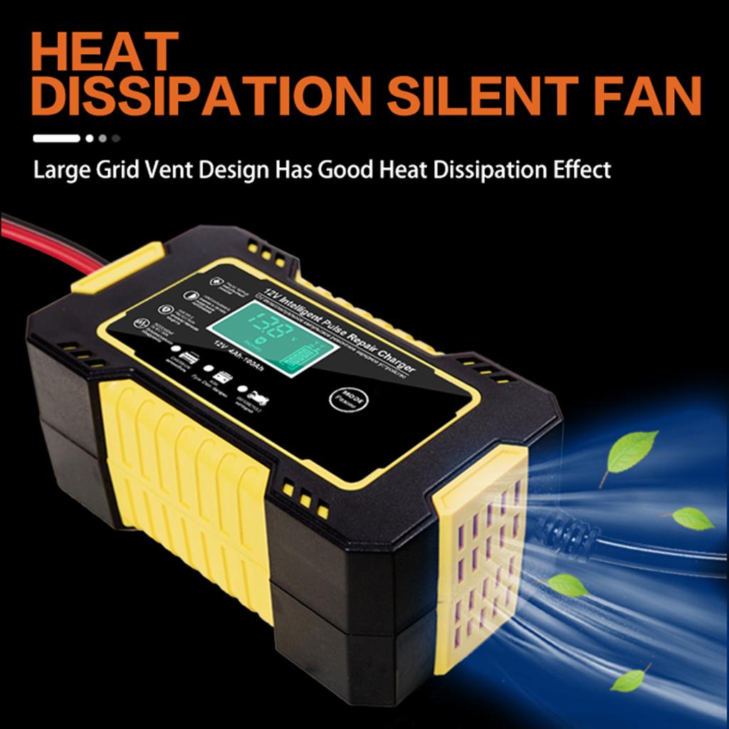 Полностью автоматическое зарядное устройство для автомобильного аккумулятора 12 В 6 А