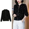 Women Spring Autumn Zipper Jacket Galaxy Printed Short Coat Ladis Outerwear