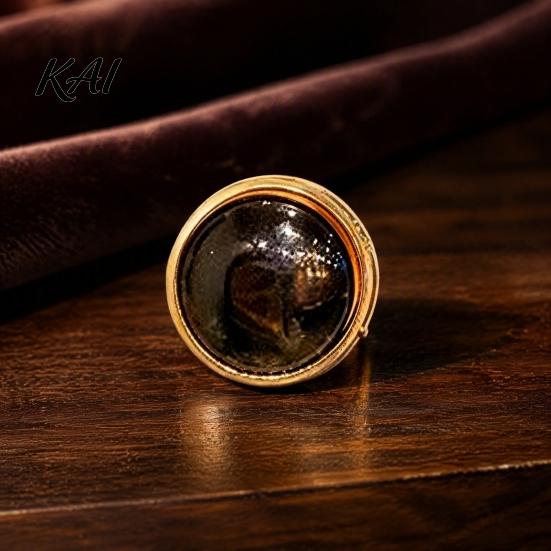 Clothing Accessory 2Pcs Faux Pearl Magnetic Clothes Button, Fake Cat Eye Stone Brooch Decorative Scarf Button No Sew Safety Pin for Shirts Shawl