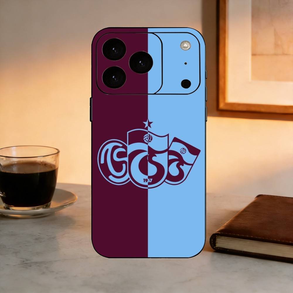 Чехол для телефона T-Trabzonspor для iPhone 17, 16, 15, 14, 13, 12, 11 Plus, Pro Max, Другие, Мягкий черный чехол