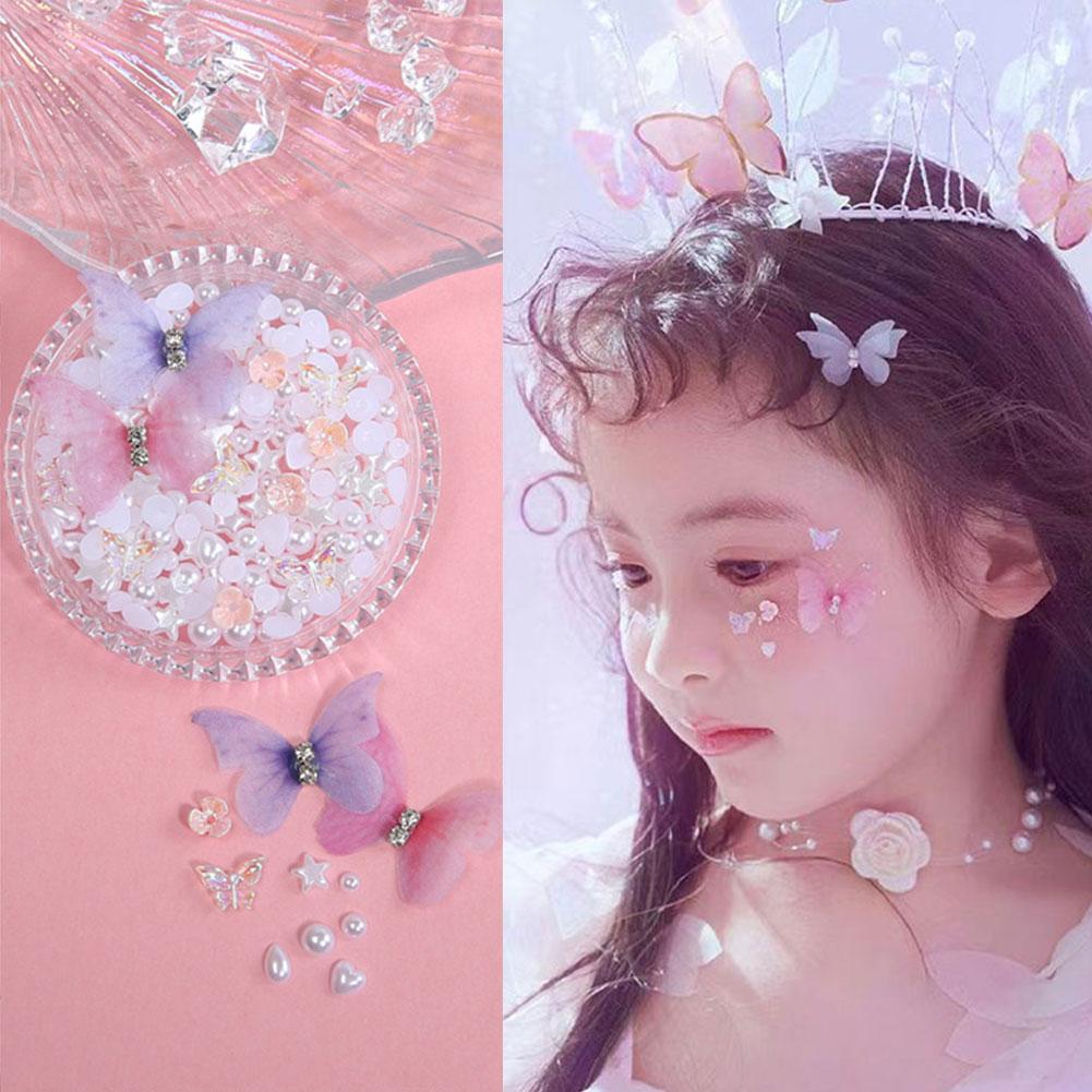 Bright Glitter Butterfly Sticker Self Adhesive Multi DIY Purpose Body And Decoration Face Makeu D1L3