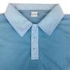 Men Waffle Knit Long Sleeve Polo Shirt Casual Button Up Solid Color Slim Fit Top