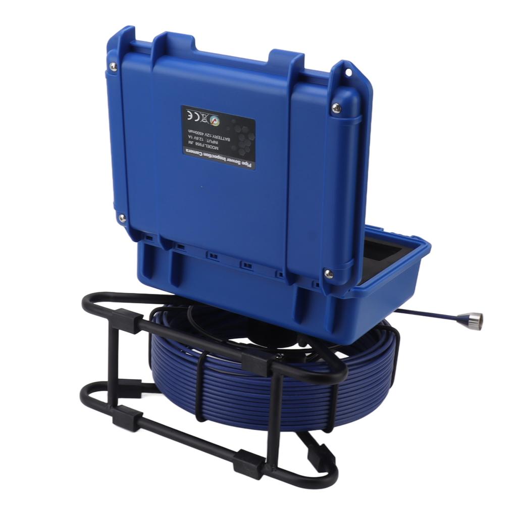 30m Pipe Drain Inspection Camera 17MM 1080P Pipe Endoscope with Meter Counter for Home Wall Duct