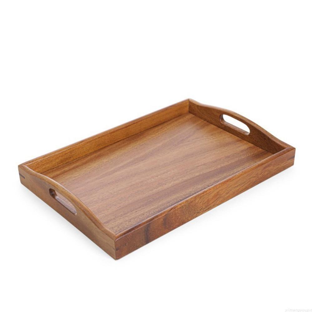 Natural Wood Food Storage Trays Retro Style Dessert Pallet Decorate Tray Wooden Tray Bathroom