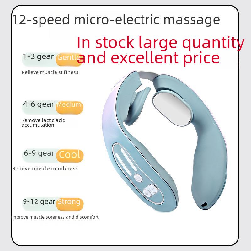 Портативный электрический шейный массажер: Горячий компресс для шеи, плеч и тела