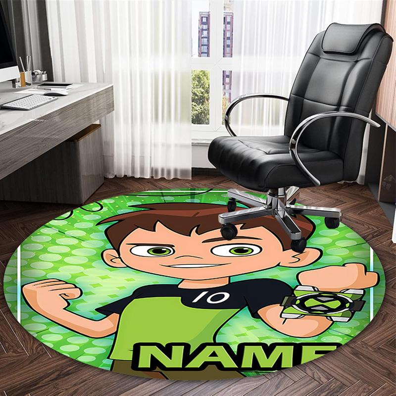 Customizable B-Ben102 Round Non-Slip Carpet - Ideal for Garden, Picnic, Office, Perfect for Decoration, Suitable For All Seasons