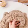 Women Cute Bear Ear Beanies Hat Kawaii Winter Warm Thick Fleece Bobble Hat Fluffy Fuzzy Hats Scarf Caps