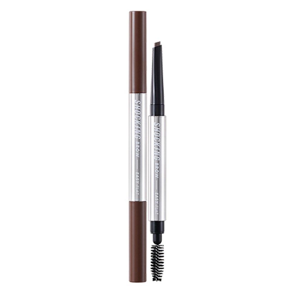 Tony Moly The Shocking Brow Easy Flat Eyebrow Auto Pencil 0.5g, 01 Natural Brown, 1 Piece