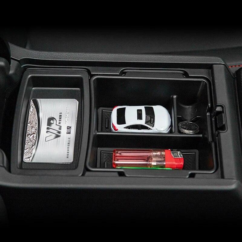 Чехол-органайзер для автомобильной консоли, подходит для Honda Civic 11-го поколения, центральный подлокотник, контейнер для хранения, аксессуары